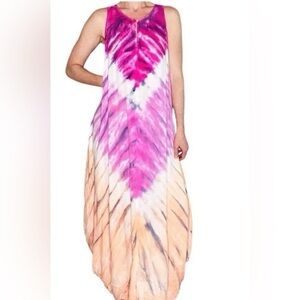 YOUNG FABULOUS AND BROKE Tie-Dye Maxi